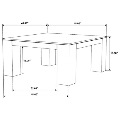 Butte 2-piece Mango Wood Coffee and End Table Set Natural