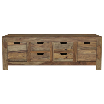 Esther 3-Piece Solid Sheesham Coffee and End Table Set Natural