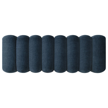 Summer Upholstered Channel Accent Bench Navy