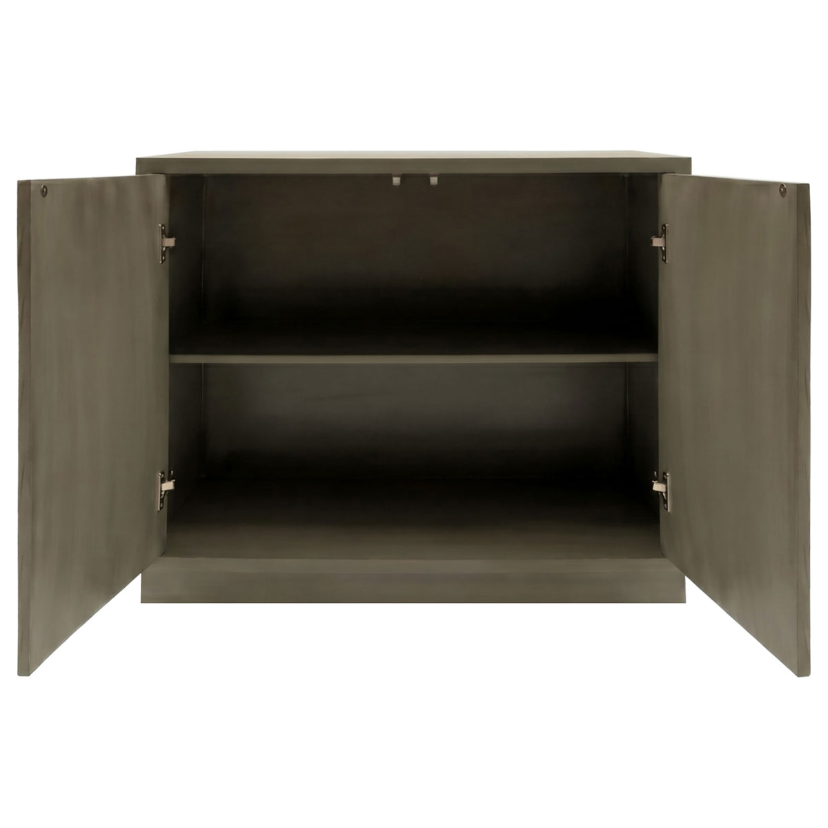Parkes 2-door Bone Inlay Accent Cabinet Distressed Grey