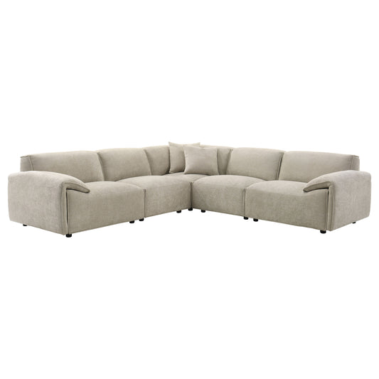 Crane 5-piece Modular Sectional Sofa Beige