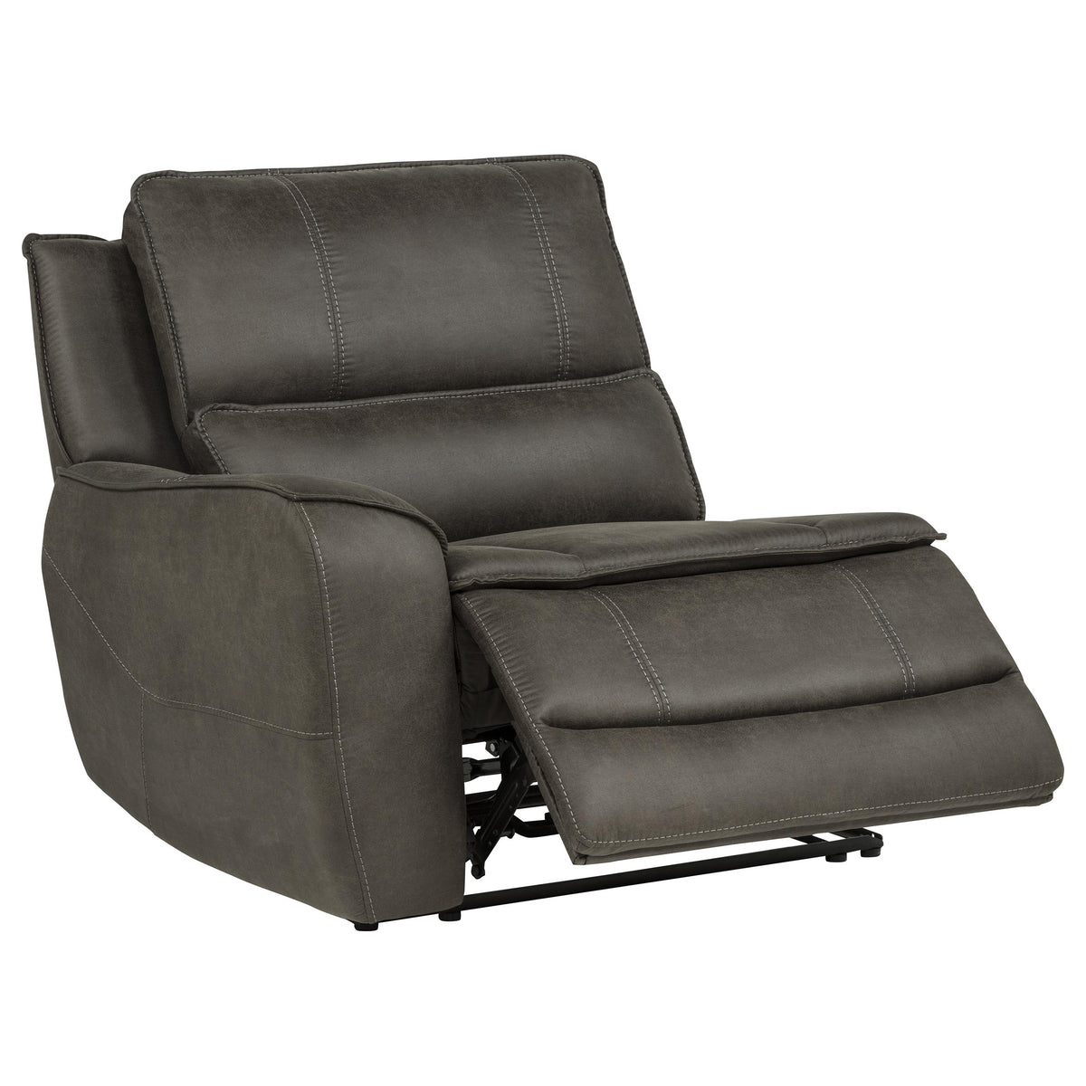 Marcell 3-Piece Transitional Power Reclining Sofa with USB Charging Grey