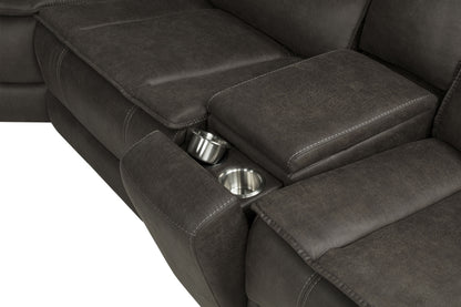 Marcell 3-Piece Power Reclining Loveseat with Charging Console Grey