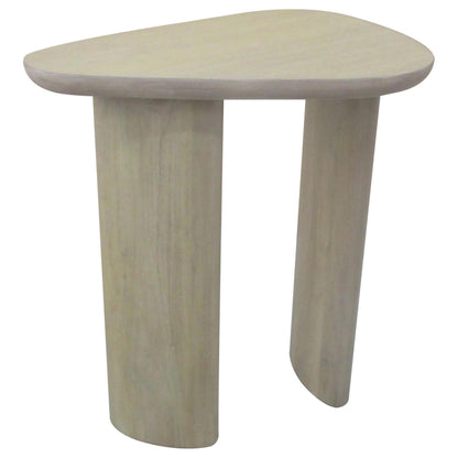 Arjona Contemporary Triangular End Table with Oak Veneer Honey Oak