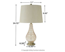 Load image into Gallery viewer, Ashley Express - Latoya Glass Table Lamp (1/CN)
