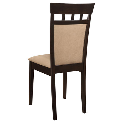 Gabriel Beige Upholstered-Back Dining Side Chair Cappuccino (Set of 2)