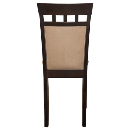 Gabriel Beige Upholstered-Back Dining Side Chair Cappuccino (Set of 2)