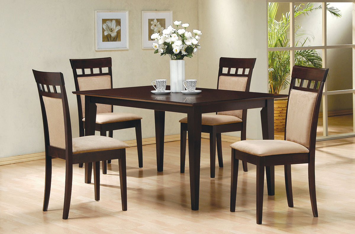 Gabriel Beige Upholstered-Back Dining Side Chair Cappuccino (Set of 2)