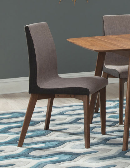 Redbridge Fabric Dining Side Chair Walnut (Set of 2)