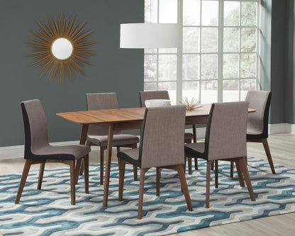 Redbridge Fabric Dining Side Chair Walnut (Set of 2)