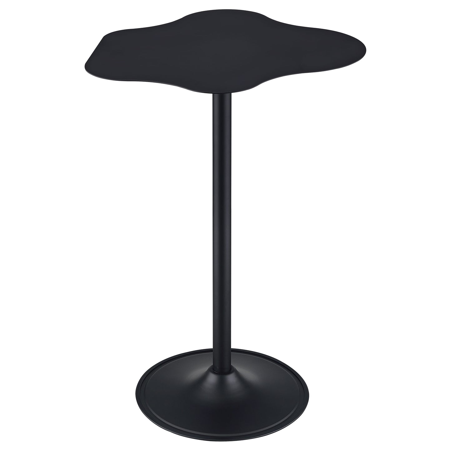 Keanu Pedestal Cloud-Shaped Top Bar Table Black