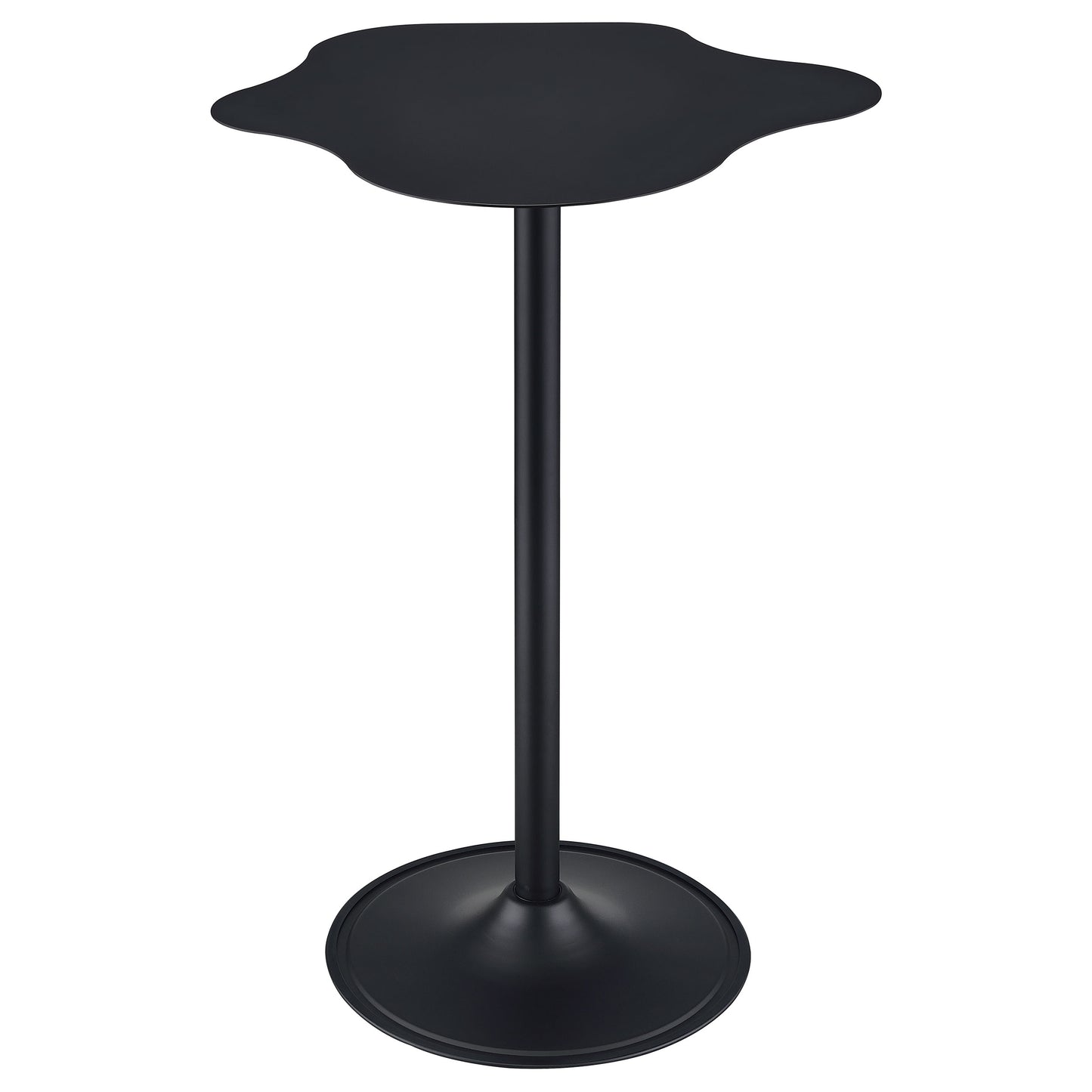 Keanu Pedestal Cloud-Shaped Top Bar Table Black