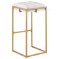 Nadia Square Padded Seat Bar Stool (Set of 2) Beige and Gold