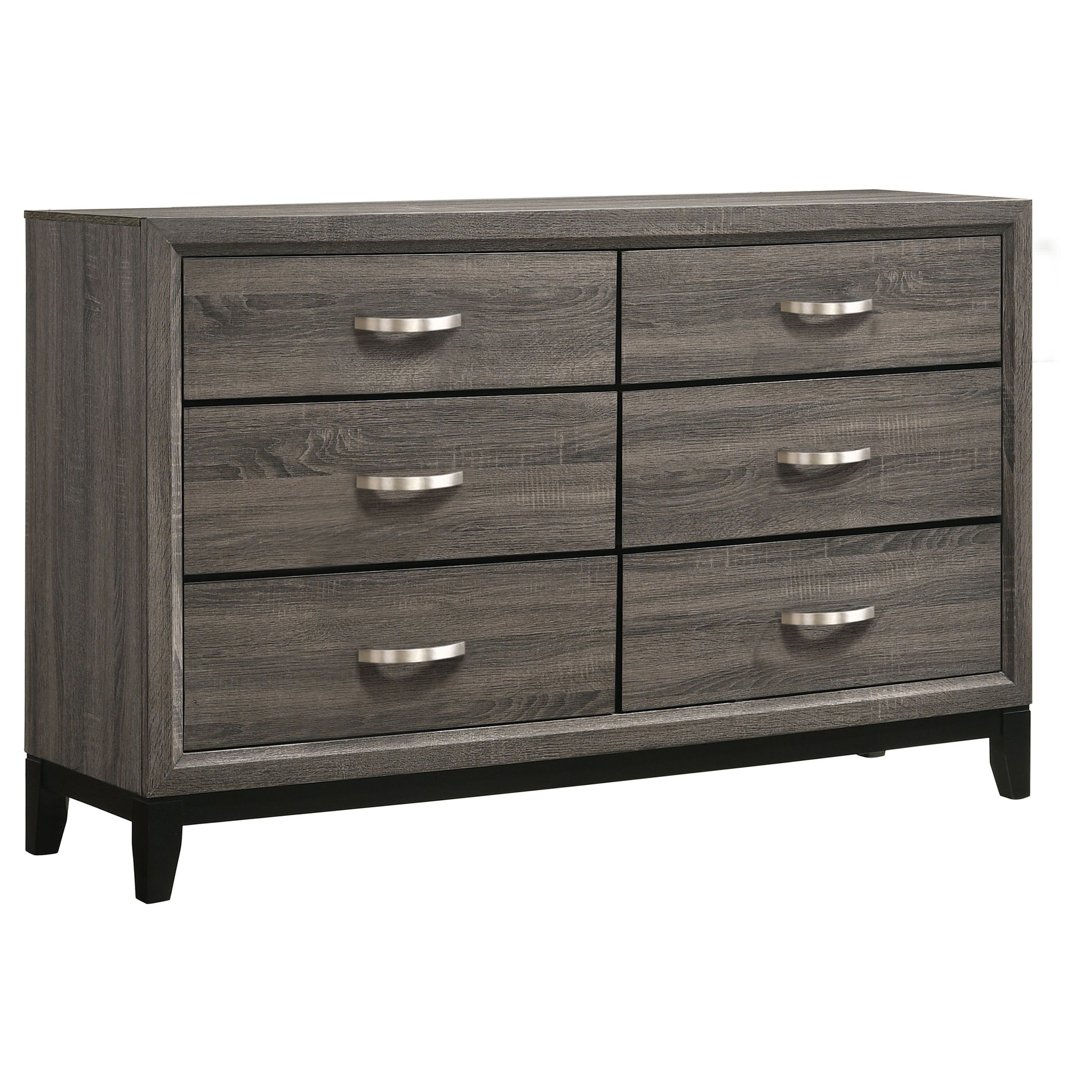 Watson 6-drawer Dresser Grey Oak – Brian Furniture Online Watson 6-drawer Dresser Grey Oak – Brian Furniture Online