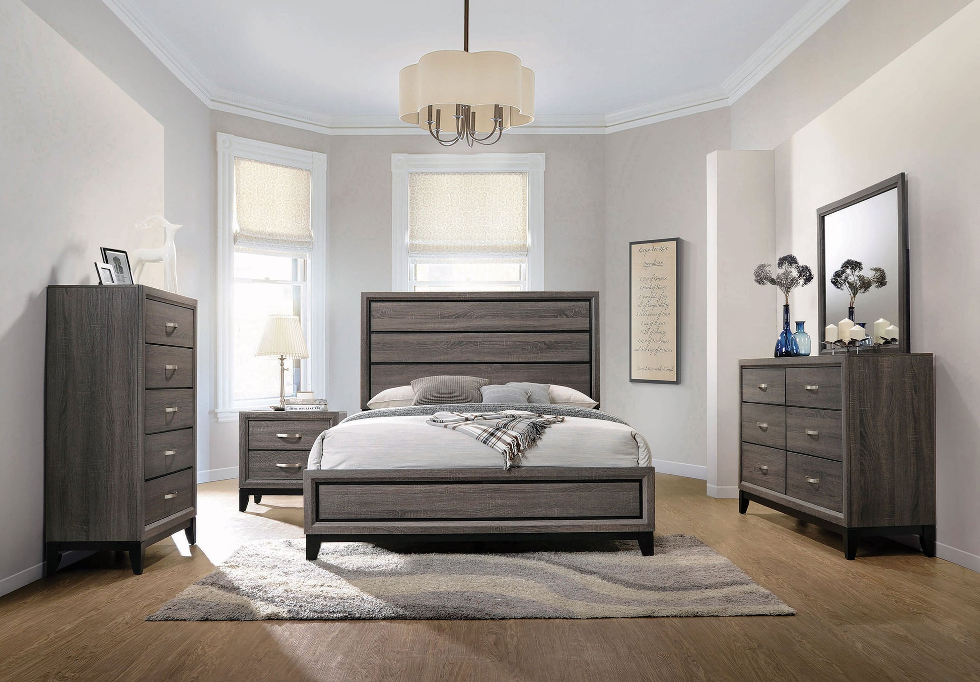 Watson 6-drawer Dresser Grey Oak – Brian Furniture Online