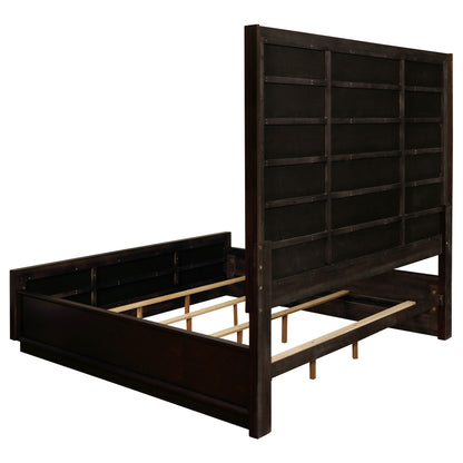 Durango 80-inch California King Panel Bed Smoked Peppercorn