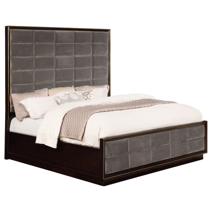 Durango 80-inch California King Panel Bed Smoked Peppercorn