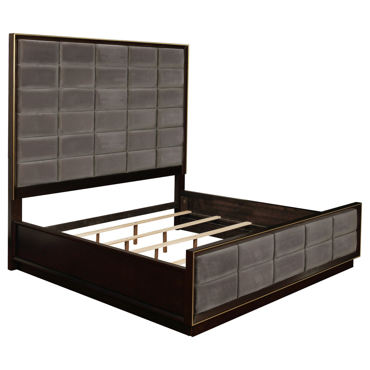 Durango 80-inch California King Panel Bed Smoked Peppercorn