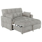 Cotswold Tufted Cushion Sleeper Sofa Bed Light Grey