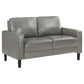 Ruth Upholstered Track Arm Loveseat Grey