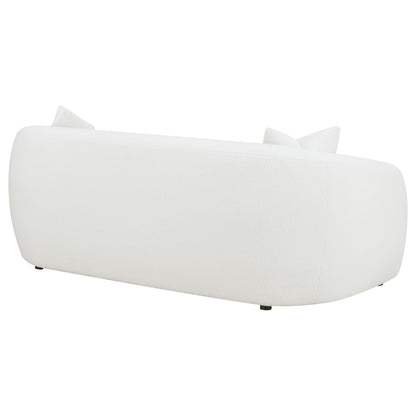 Isabella Sherpa Upholstered Sofa Natural