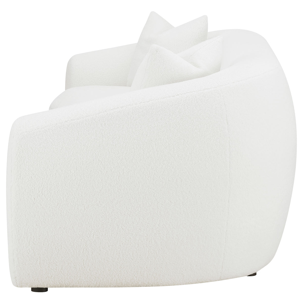 Isabella Sherpa Upholstered Sofa Natural