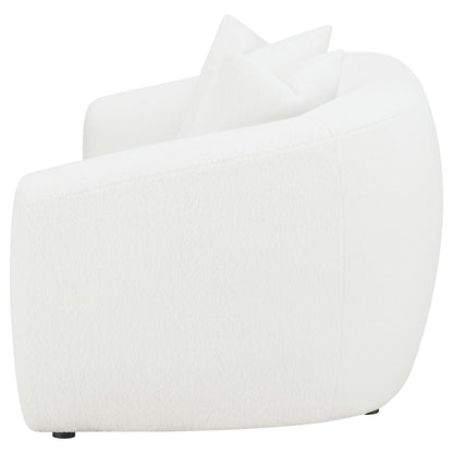 Isabella Sherpa Upholstered Loveseat Natural