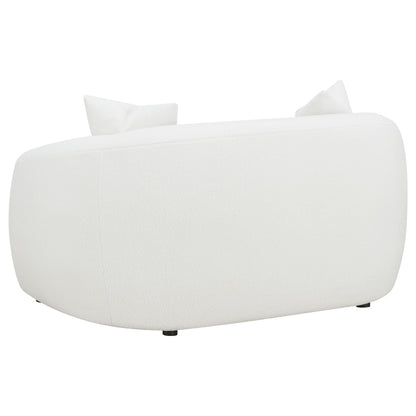 Isabella Sherpa Upholstered Loveseat Natural