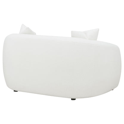 Isabella Sherpa Upholstered Loveseat Natural
