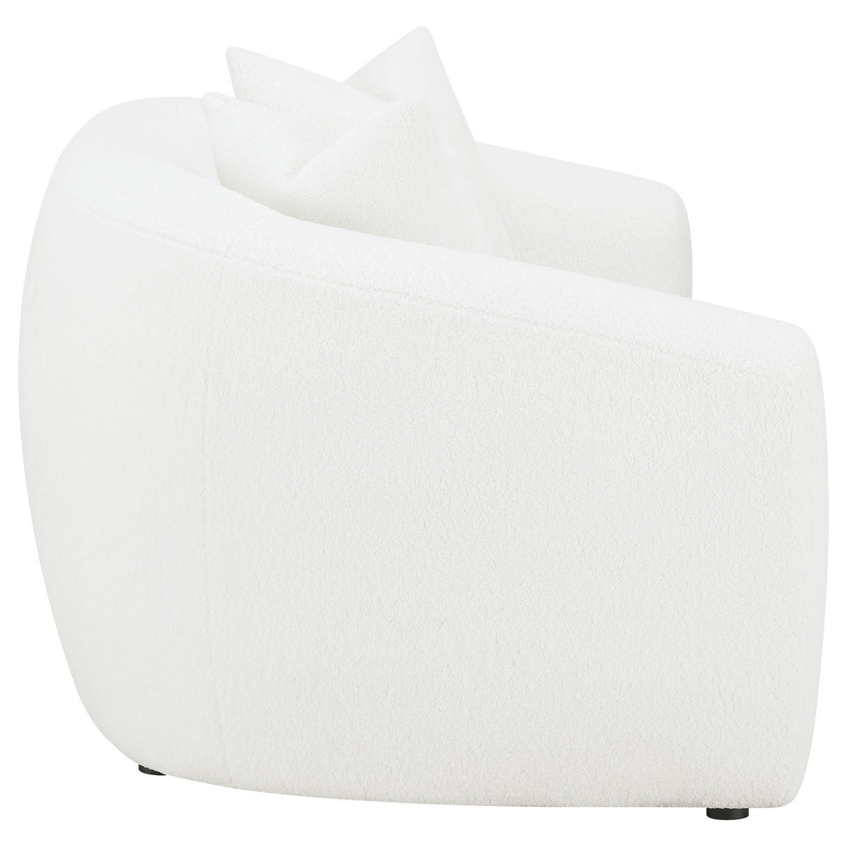 Isabella Sherpa Upholstered Loveseat Natural