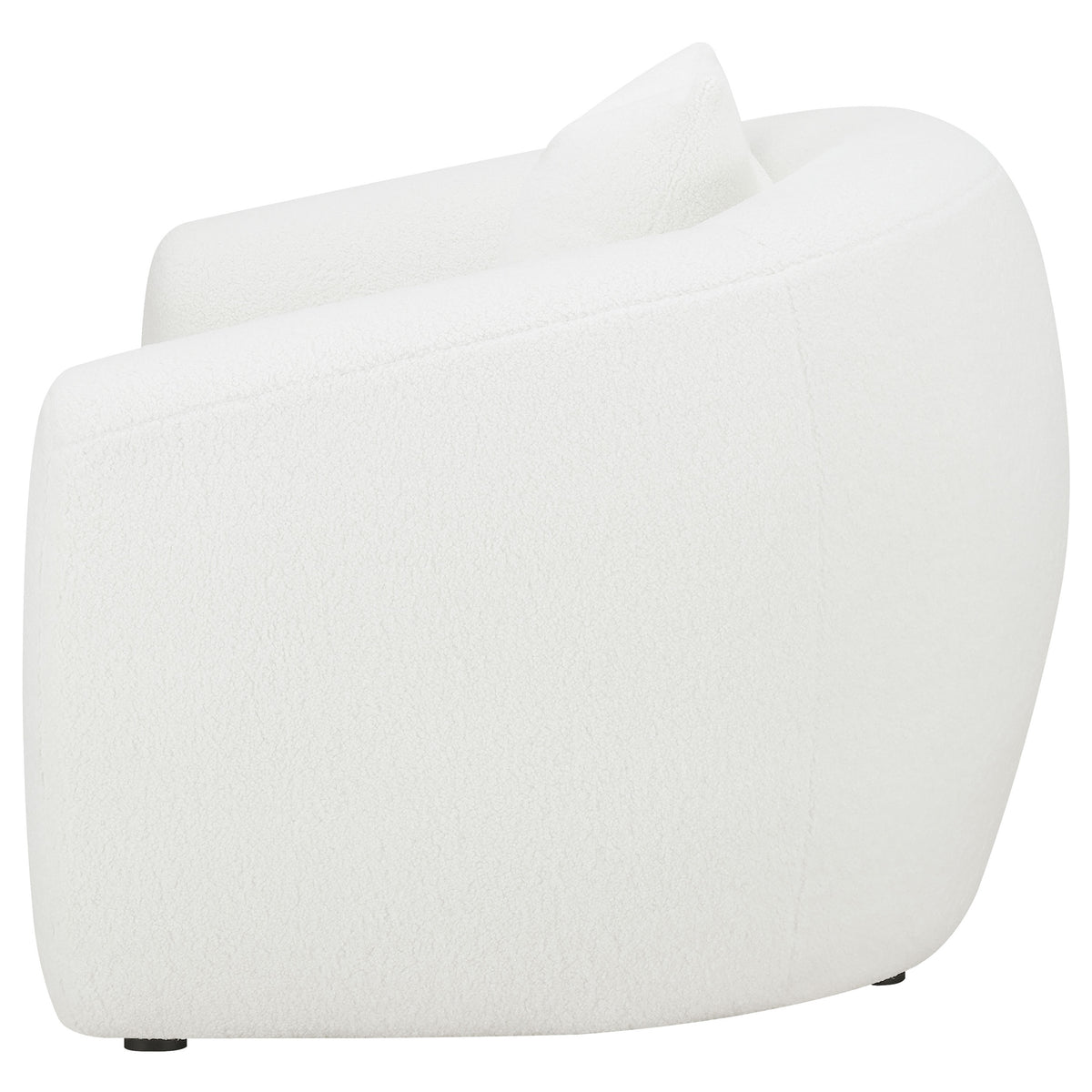 Isabella Sherpa Upholstered Accent Chair Natural