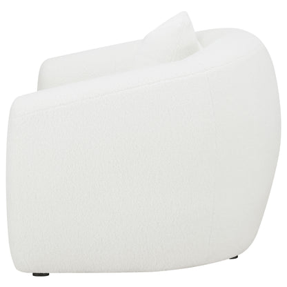 Isabella Sherpa Upholstered Accent Chair Natural