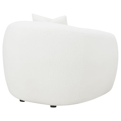 Isabella Sherpa Upholstered Accent Chair Natural