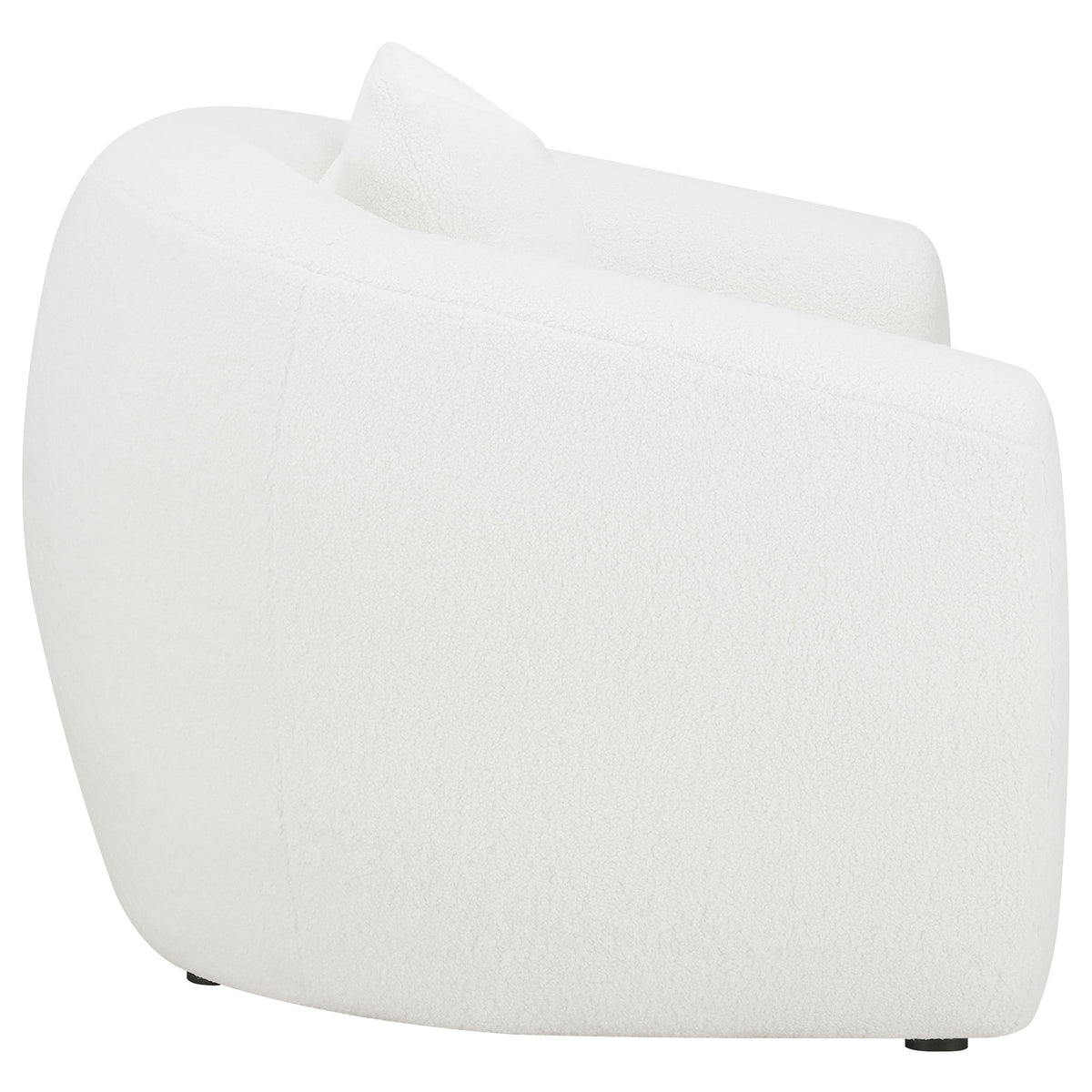 Isabella Sherpa Upholstered Accent Chair Natural