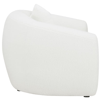 Isabella Sherpa Upholstered Accent Chair Natural