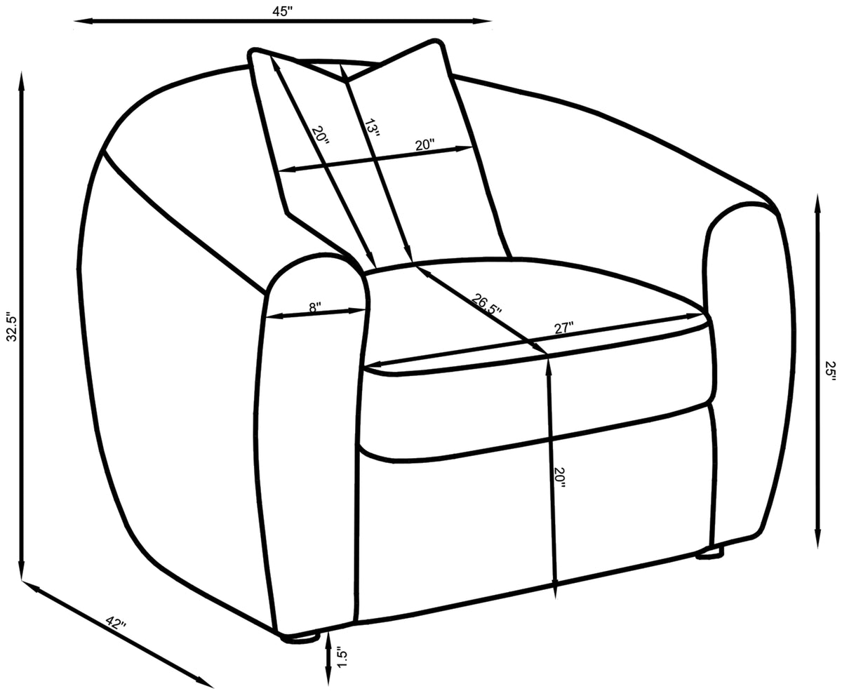 Isabella Sherpa Upholstered Accent Chair Natural