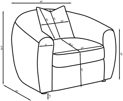 Isabella Sherpa Upholstered Accent Chair Natural