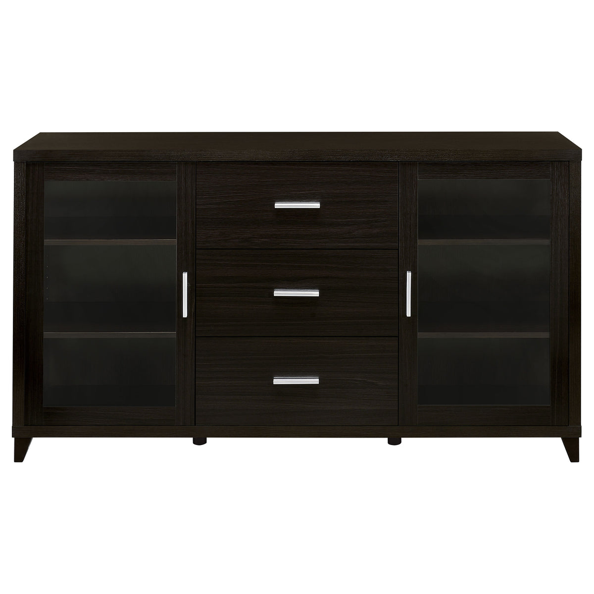 Lewes 2-door Engineered Wood 60-inch TV Stand Cappuccino
