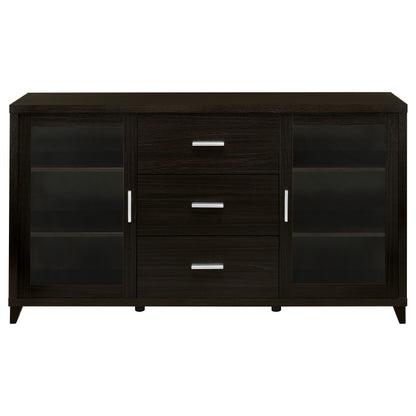 Lewes 2-door Engineered Wood 60-inch TV Stand Cappuccino