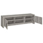 Burke 2-door Engineered Wood 71-inch TV Stand Grey Driftwood