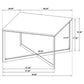 Tobin Square Marble Top Coffee Table White and Black