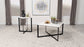 Tobin Square Marble Top Coffee Table White and Black