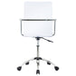 Amaturo Office Chair with Casters Clear and Chrome