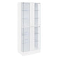 Cabra 4-door LED Curio Display Cabinet White High Gloss
