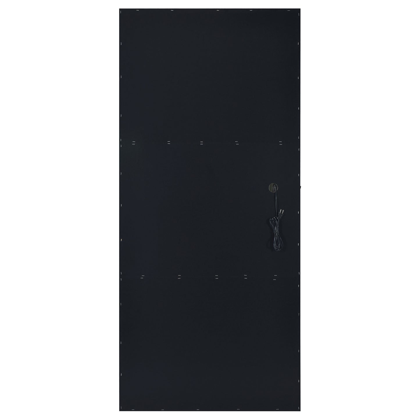 Zayan Full Length Floor Mirror With Lighting Black High Gloss